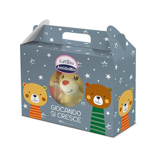 Euphidra Box Giocando Si Cresce Dermodetergente 400ml+Baby Shampoo 200ml+Crema Idratante 50ml+Sonaglio -0
