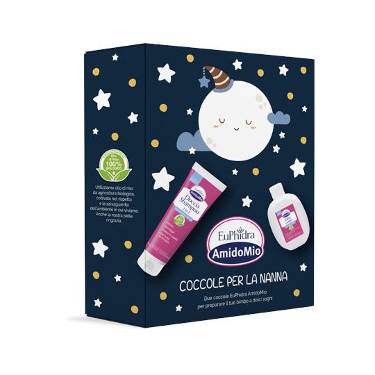 Euphidra Box Coccole Per La Nanna Doccia Shampoo 2in1 250ml + Olio Corpo 200ml-1