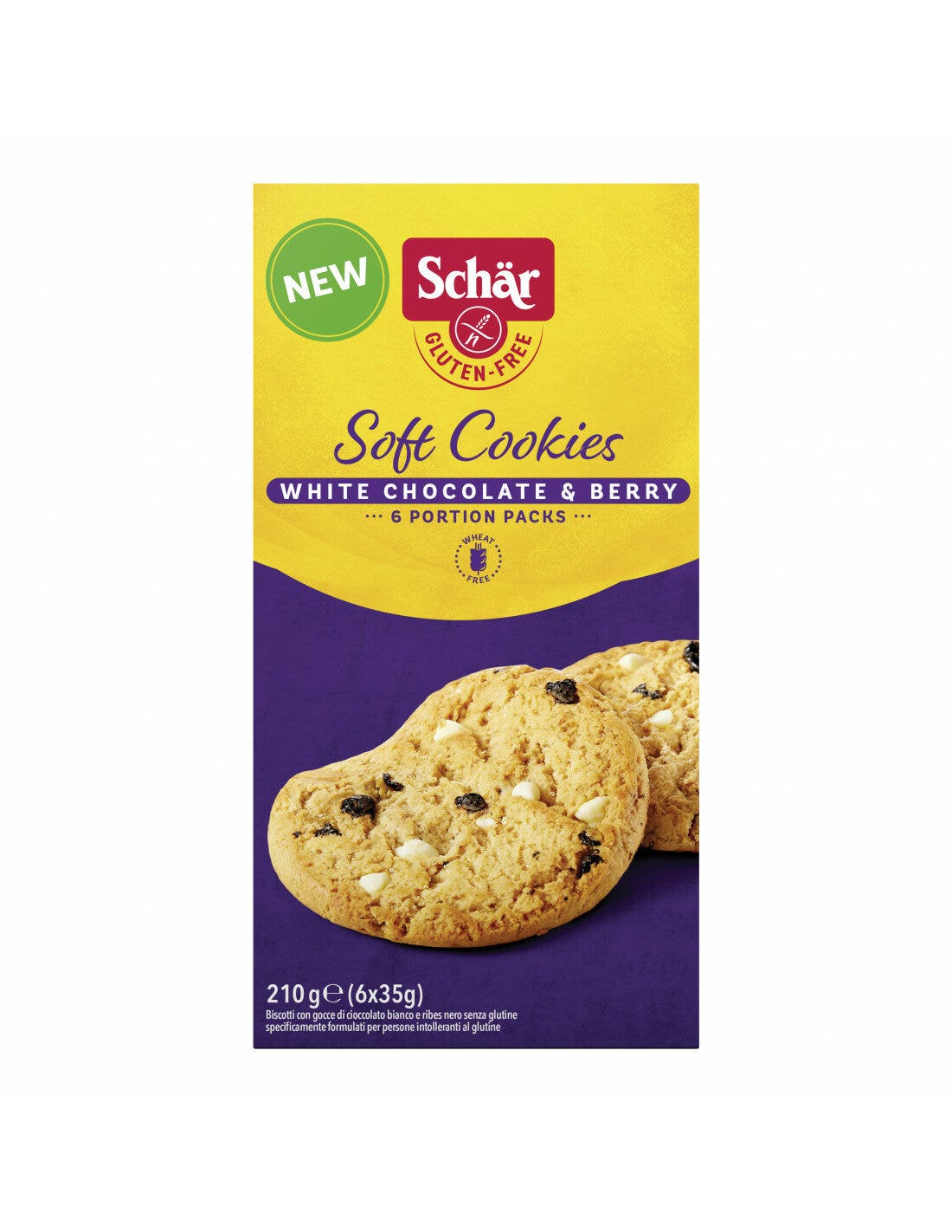 Schar Soft Cookies White Chocolate & Berry 210g-1