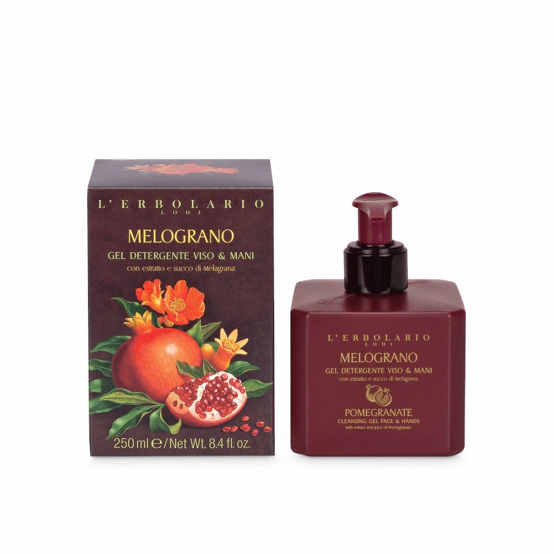 L'Erbolario Melograno Gel Detergente Viso & Mani 250ml-1