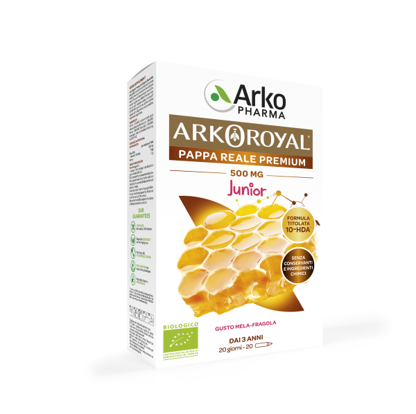 Arkoroyal Pappa Reale 500mg Bio Junior 20 Fialoidi-2