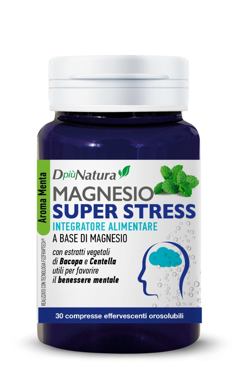 DpiùNatura Magnesio Super Stress Integratore 30 Compresse-2