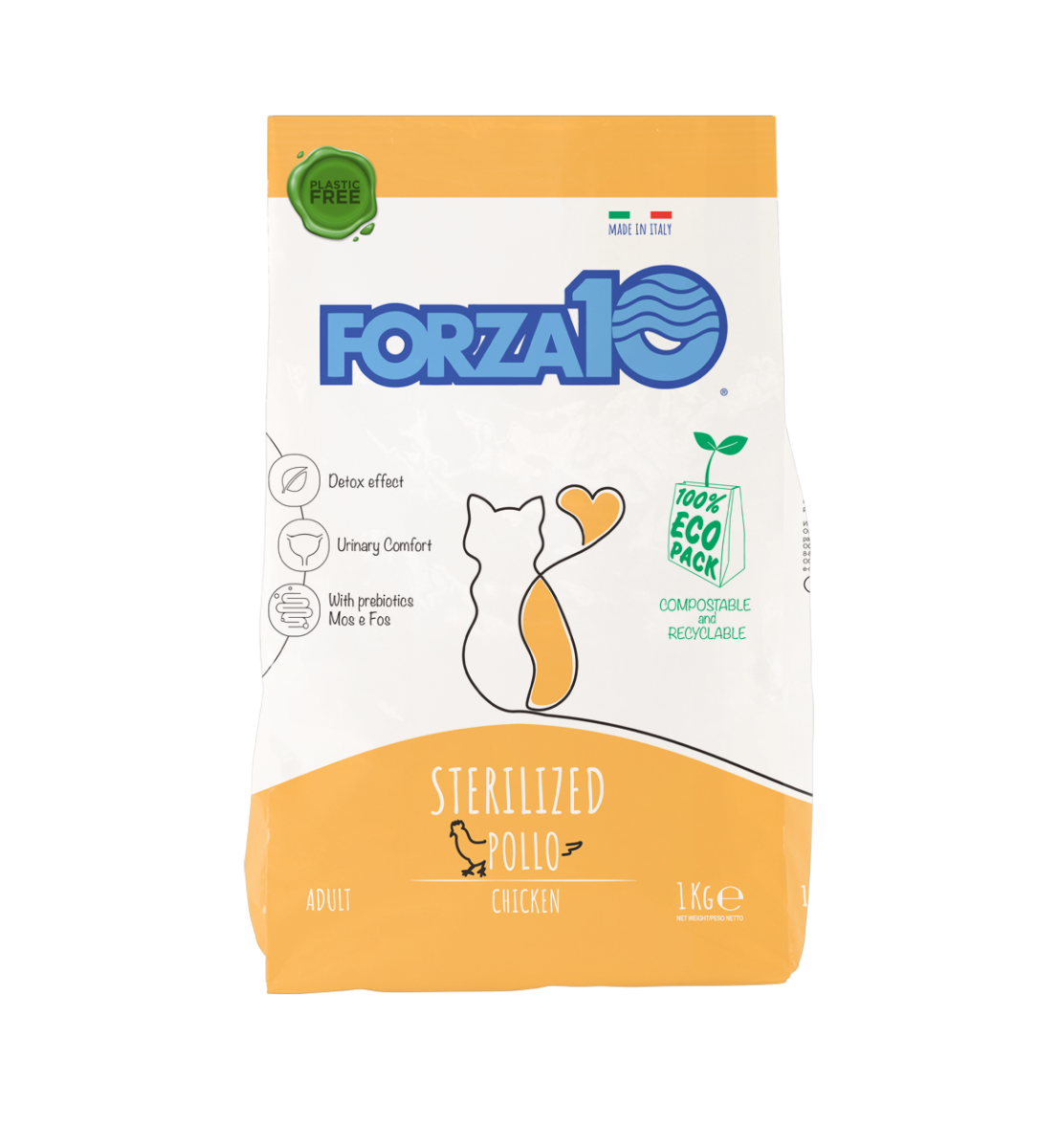 Forza10 Adult Maintenance Sterilized Crocchette Al Pollo Gatti Adulti Sacco 1kg-2