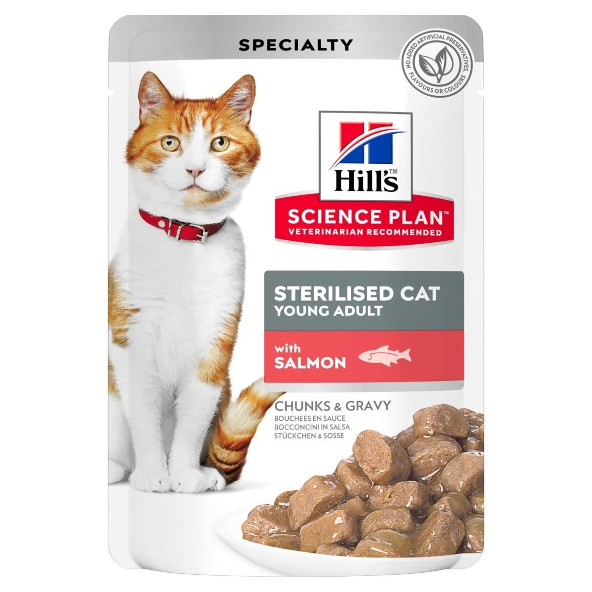 Hill's Science Plan Young Adult Sterilised Cibo Umido Con Salmone Gatti Adulti Sterilizzati Bustina 85g-2