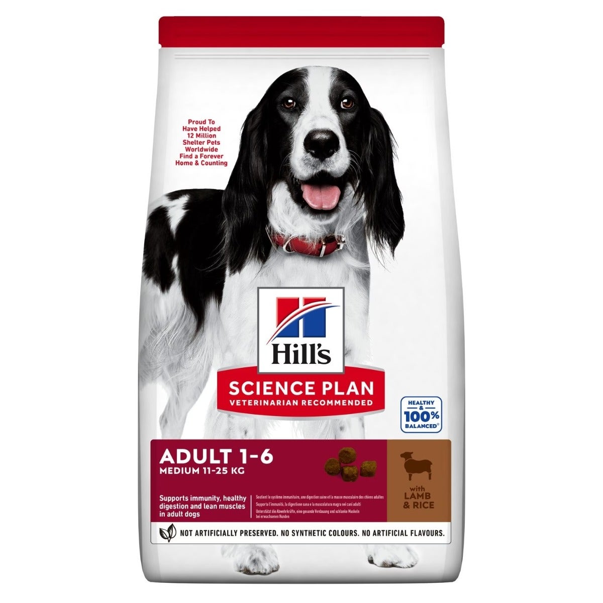 Hill's Science Plan Medium Adult Cibo Secco Con Agnello E Riso Cani Adultu Taglia Media Sacco 12kg-2