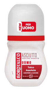 Borotalco Deodorante Uomo Roll-On Asciutto Ambrato 50ml-1