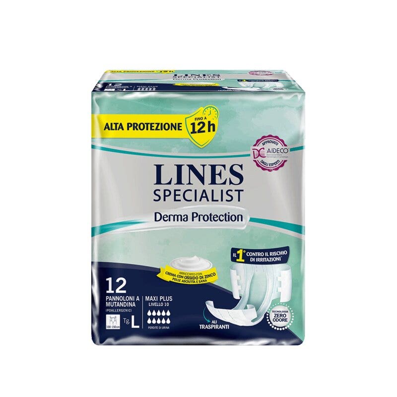 Lines Specialist Derma Protection Pannolone A Mutandina Taglia L 12 Pezzi-2