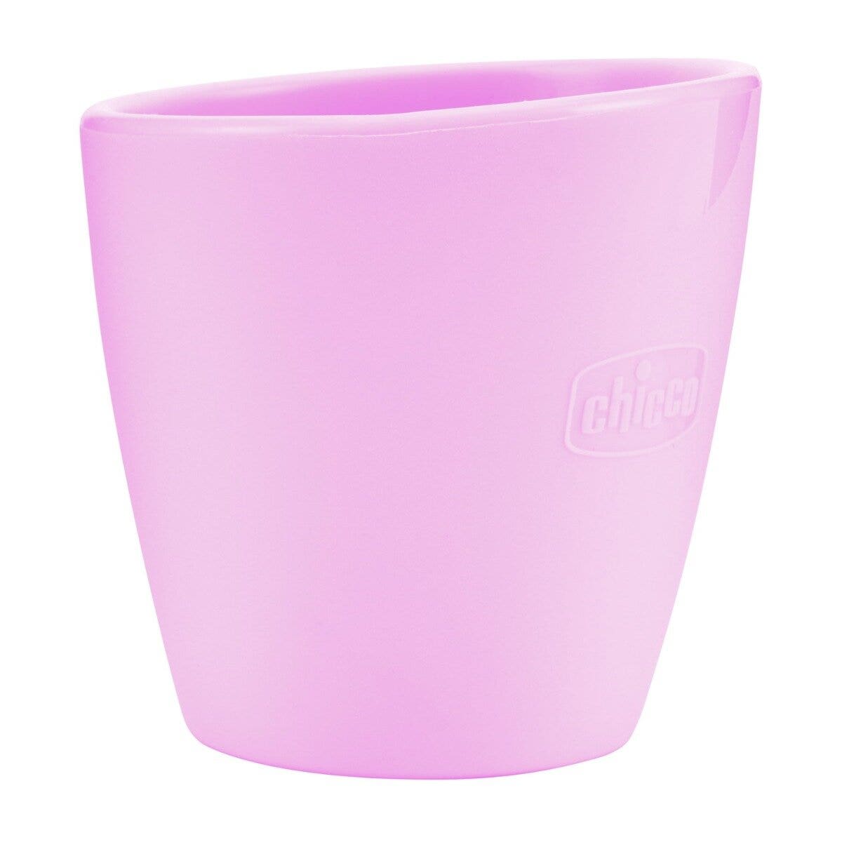 Chicco Bicchiere In Silicone Rosa 6M+-1