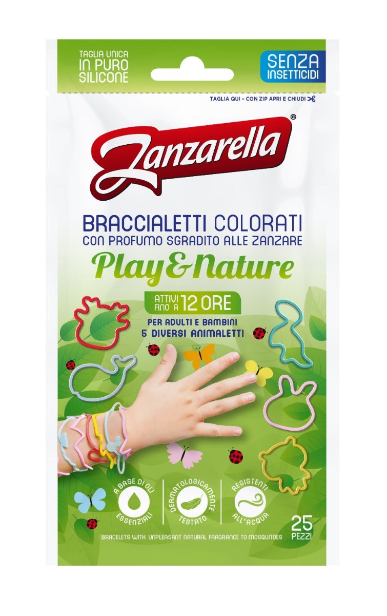 Zanzarella Play E Nature Braccialetti Colorati 25 Pezzi-1