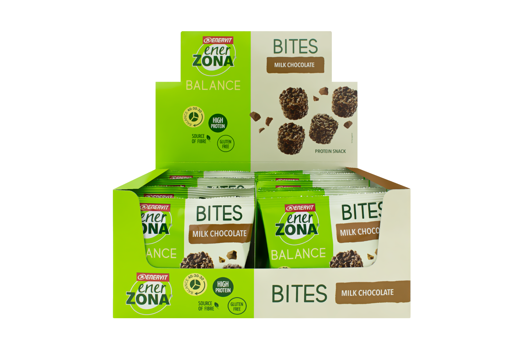 Enerzona Bites Milk Chocolate 24 Minipack Da 24g-1
