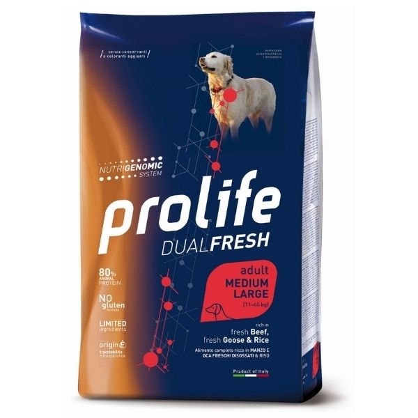 Prolife Dog Dual Fresh Adult Medium/Large Goose & Rice 12Kg-2
