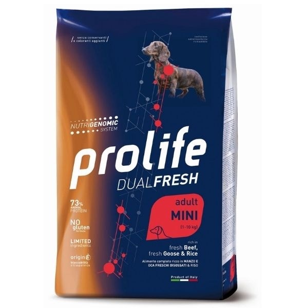 Prolife Dog Dual Fresh Adult Mini Beef Goose & Rice 7Kg-2