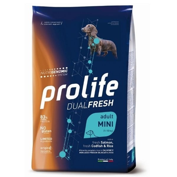 Prolife Dog Dual Fresh Adult Mini Salmon Codfish & Rice 600g-2