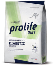 Prolife Dog Diet Diabetic Sensitive Cibo Secco Per Cani Taglia Media/Grande Sacco 8kg-2