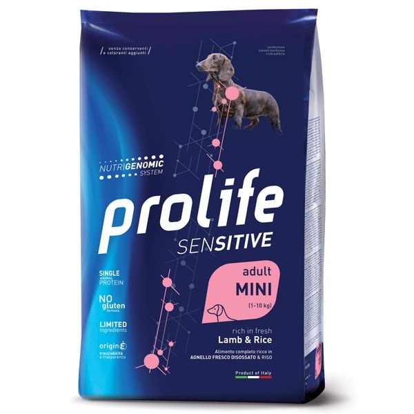 Prolife Sensitive Adult Mini Lamb & Rice Cibo Secco Per Cani Taglia Piccola Sacco 7 Kg-4
