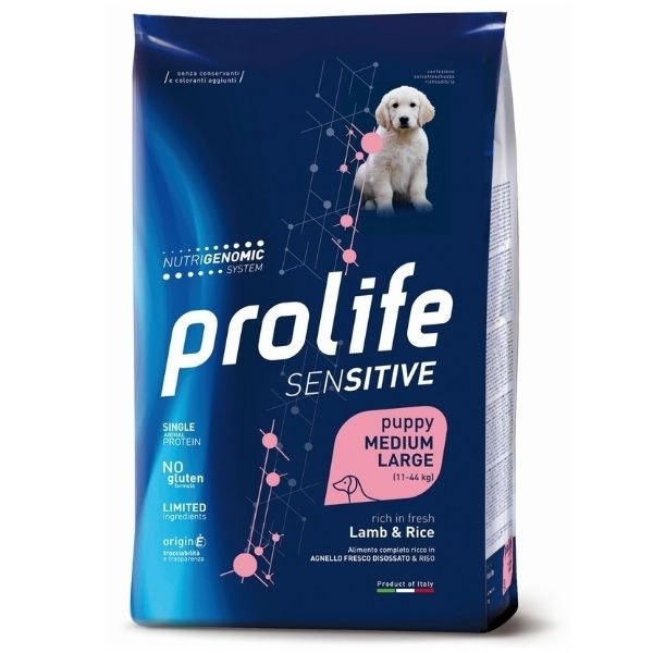 Prolife Dog Sensitive Puppy Medium/Large Lamb & Rice 2,5Kg-2