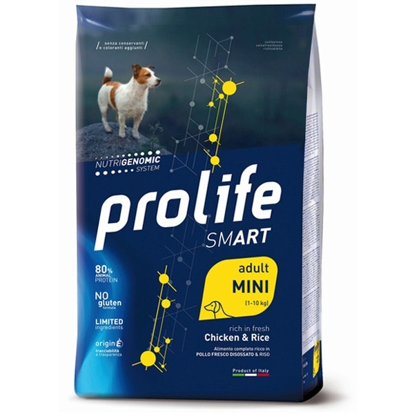 Prolife Dog Smart Chicken & Rice Cibo Secco Per Cani Adulti Taglia Piccola Sacco 600g-2
