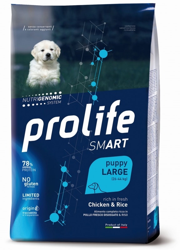 Prolife Dog Smart Chicken & Rice Cibo Secco Per Cani Cuccioli Taglia Grande Sacco 10 Kg-2