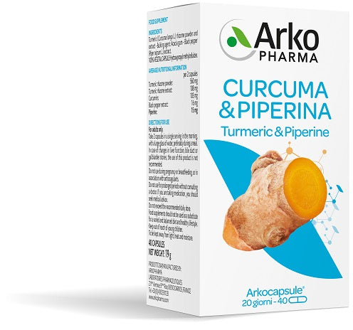 Arkocapsule Curcuma + Piperina Bio 130 Capsule-1
