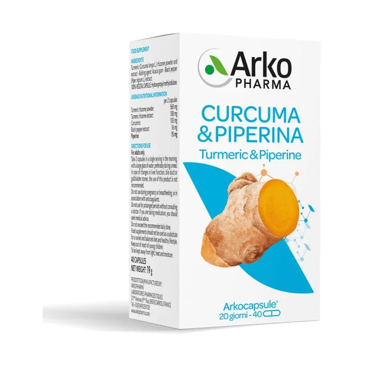 Arkocapsule Curcuma + Piperina Bio 40 Capsule-1