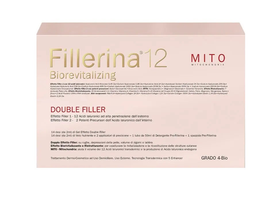 Fillerina 12 Biorevitalizing Double Filler Mito Grado 4 Trattamento Intensivo 30ml+30ml +50ml-2