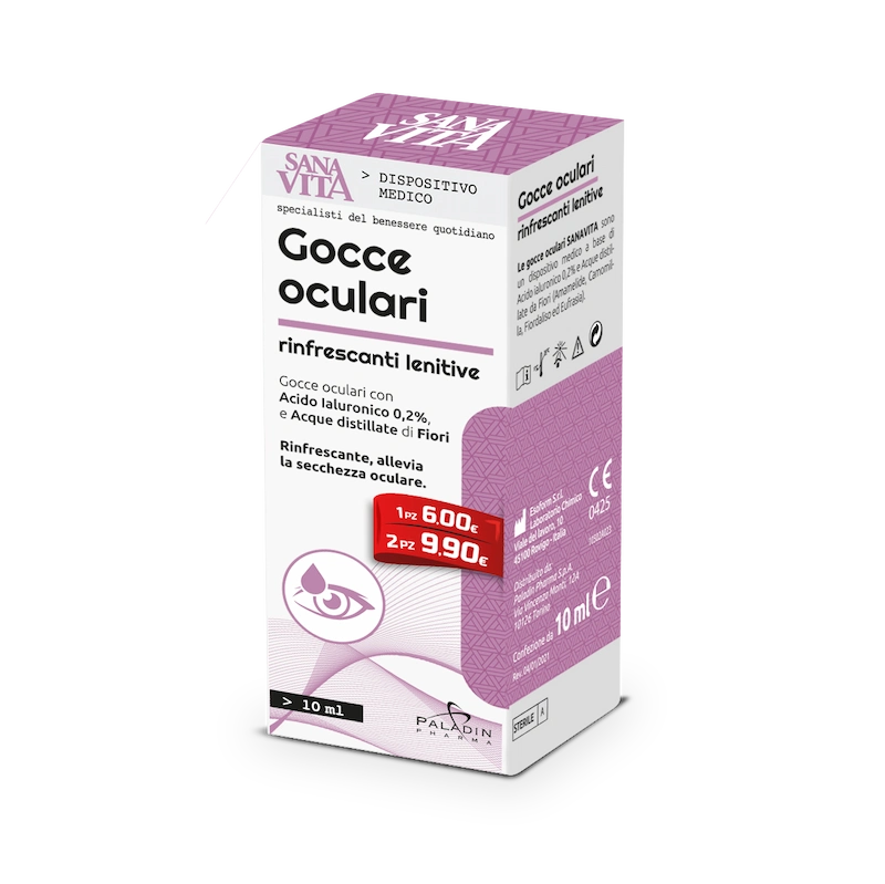 Sanavita Gocce Oculari Rinfrescanti Lenitive 10ml-1