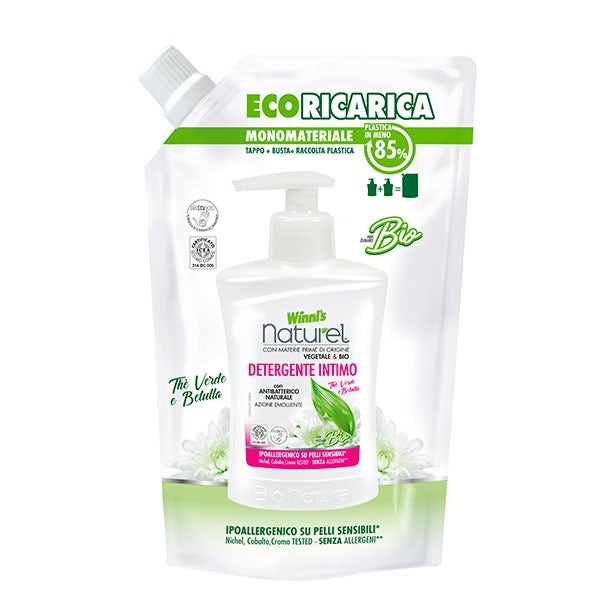 Winni's Naturel Ecoricarica Detergente Intimo Thè Verde E Betulla 500ml-1