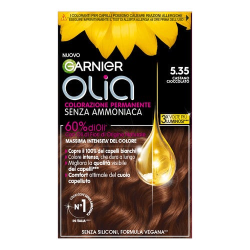 Garnier Olia Colorazione Capelli 5.35 Castano Cioccolato-2