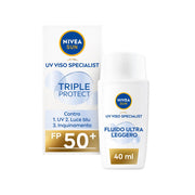 Nivea Sun Crema Viso Solare Triple Protection Fp50+ 40ml Crema Solare Viso in Fluido Ultra Leggero-12
