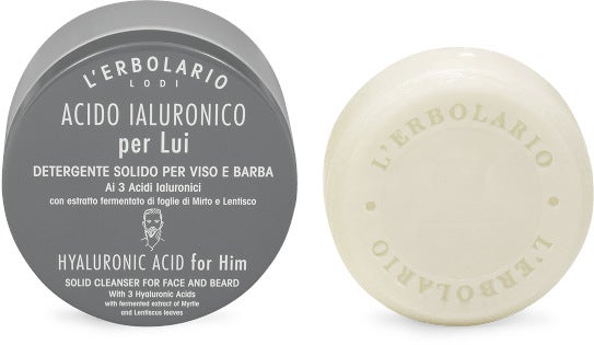 L'Erbolario Detergente Solido Per Viso Barba Acido Ialuronico Per Lui 60g-2