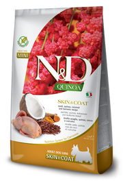 Farmina N&D Quinoa Dog Skin&Coat Quaglia Cocco E Curcuma Per Cani Adulti Taglia Mini Sacco 2,kg-2