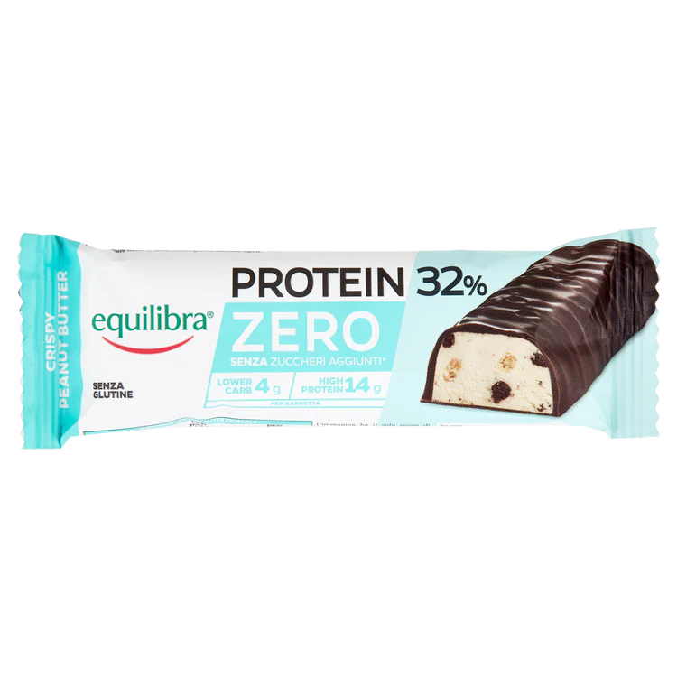 Equilibra Protein 32% Zero Crispy Peanut Butter Barretta 45g-5