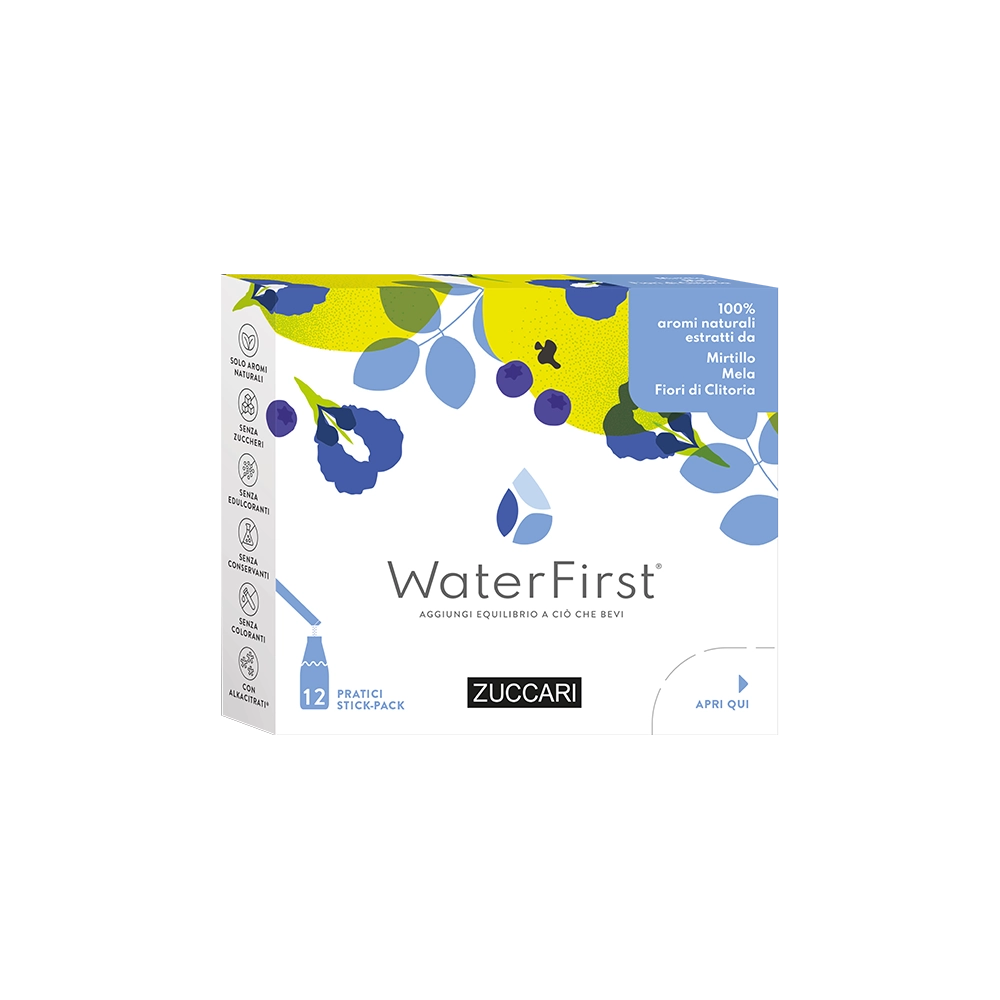 Zuccari WaterFirst Mirtillo, Mela, Fiori di Clitoria 12 Stick-2