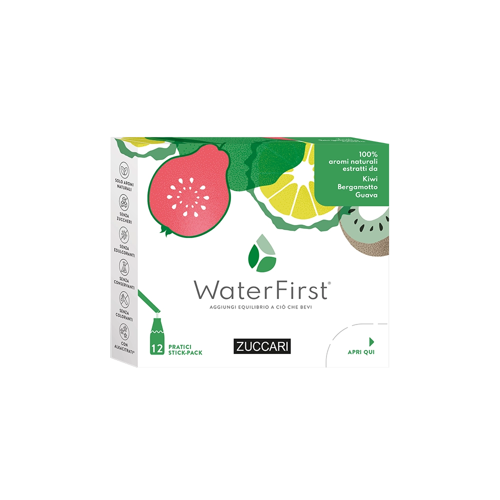 Zuccari WaterFirst Kiwi, Bergamotto, Guava 12 Stick-2