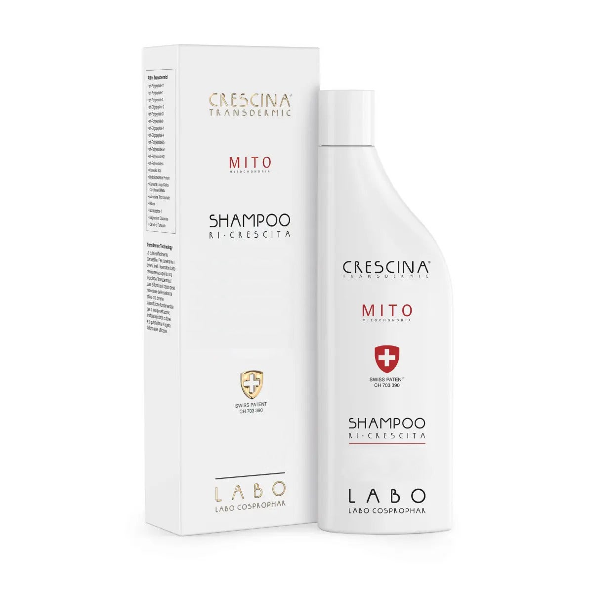 Crescina Shampoo Ri-Crescita Mito 200 Uomo150ml-2