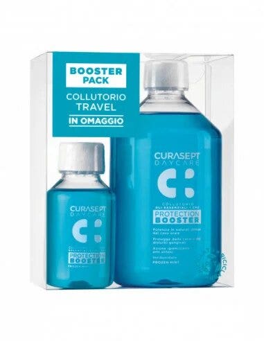 Curasept Daycare Collutorio Protection Booster Frozen Mint 500ml + 100ml-1