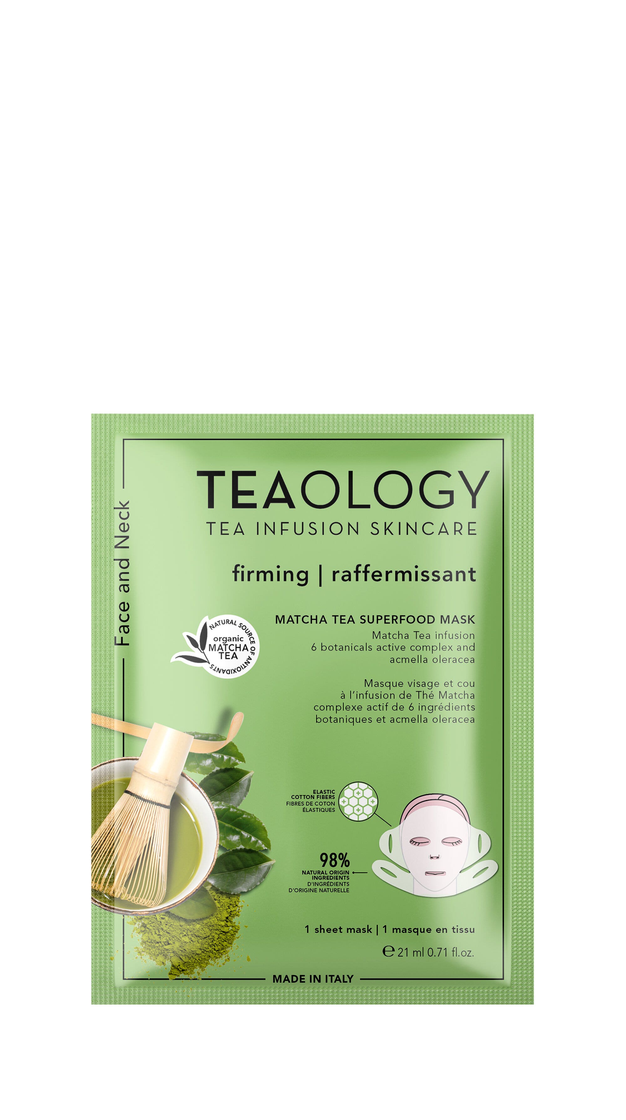 Teaology Matcha Tea Superfood Maschera Rassodante Nutriente 21ml-1