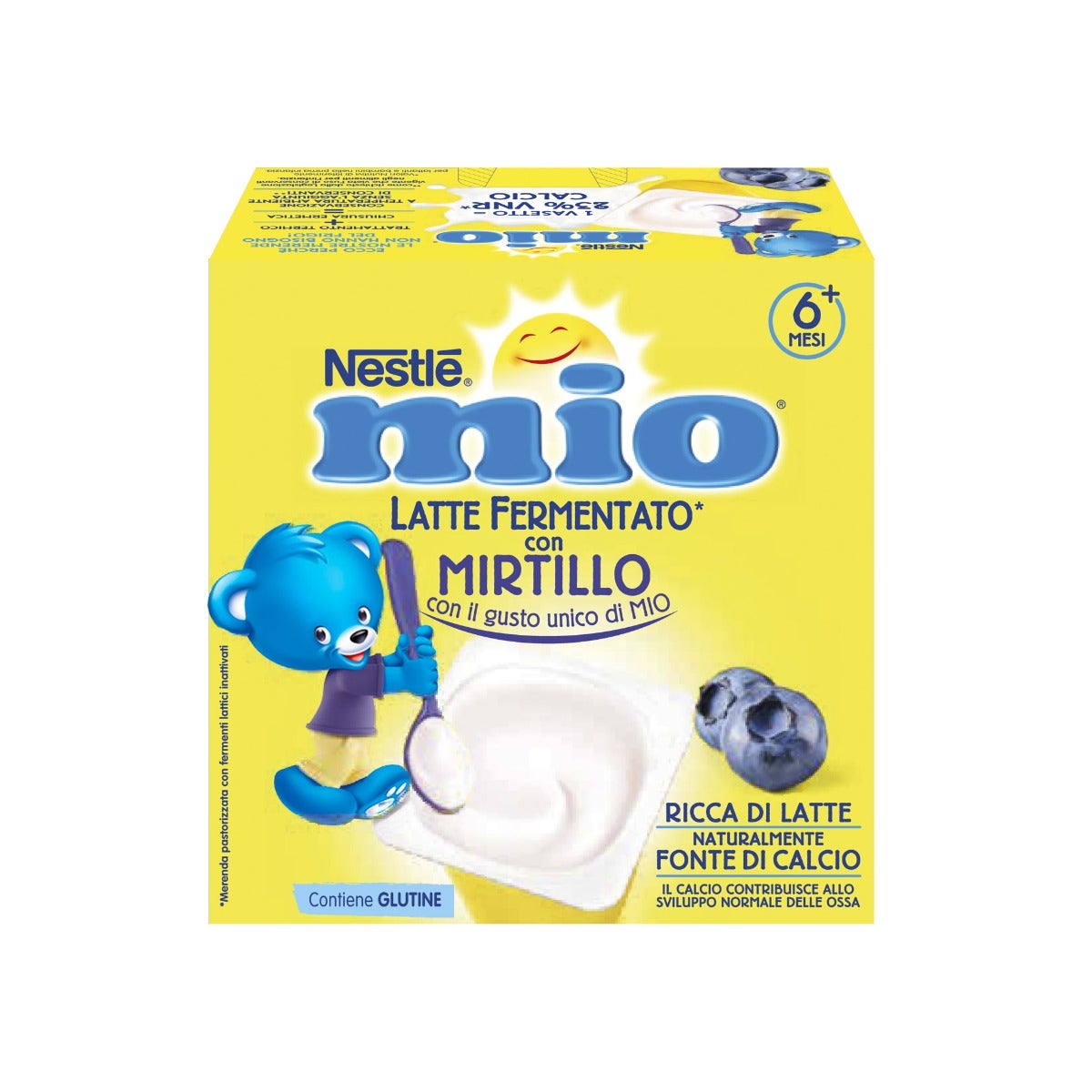 Nestlè Mio Merenda Latte Fermentato Mirtillo 4 Vasetti Da 100g-6