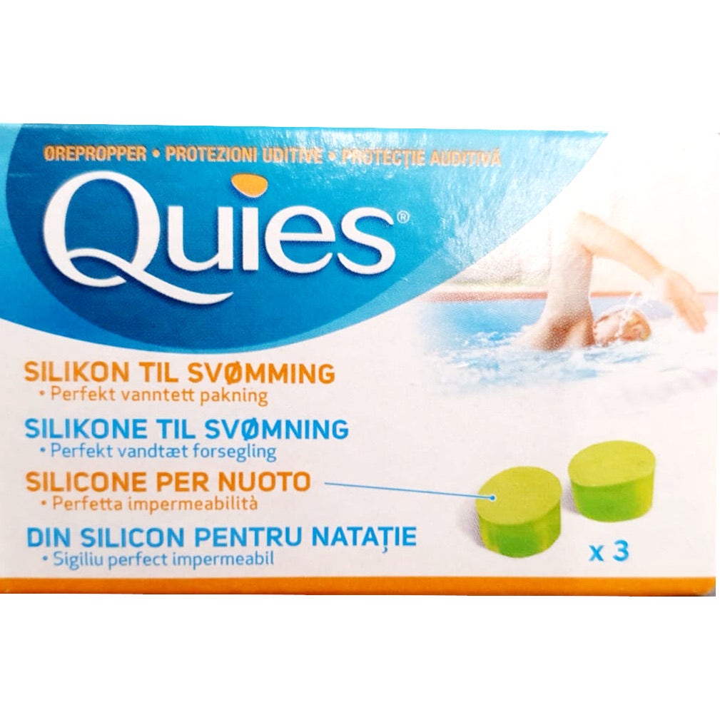 Quies Tappo Auricolare Silicone Nuoto 3 Paia-3