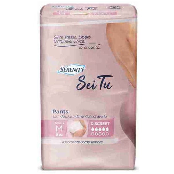 Serenity Pants Sei Tu Descreet Pannolone A Mutandina Taglia Medium 9 Pezzi-1