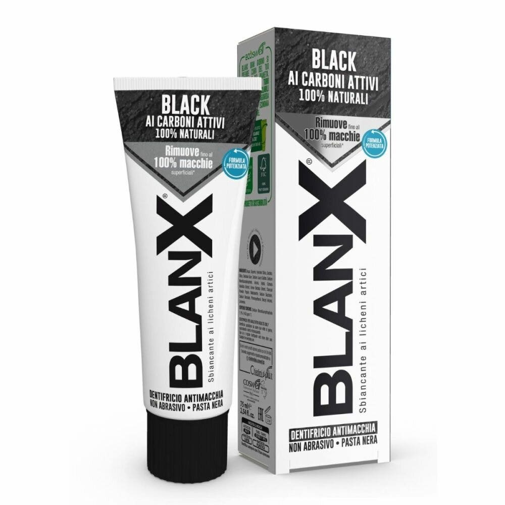 Blanx Black Dentifricio Carbone 75 ml-1