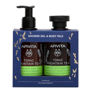 Apivita Cofanetto Gel Doccia 250ml + Latte Corpo al Tè di Montagna 200ml-2