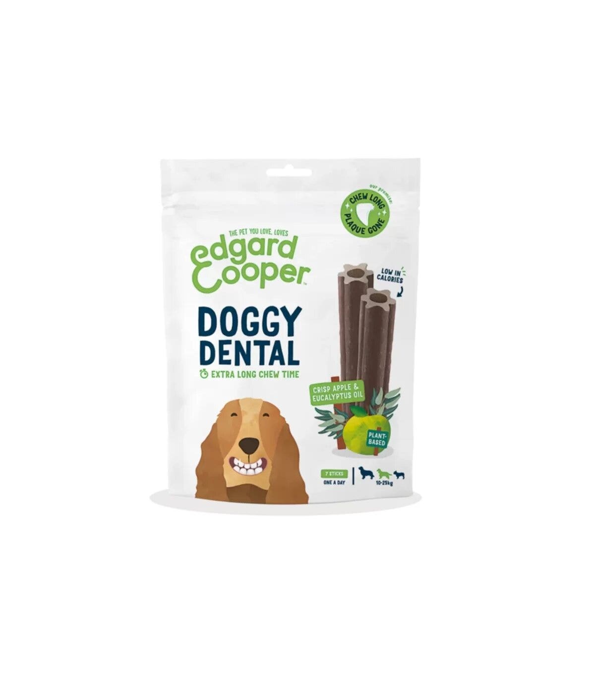 Edgard & Cooper Doggy Dental Medium Mela E Eucalipto Stick per Cani 175g-1