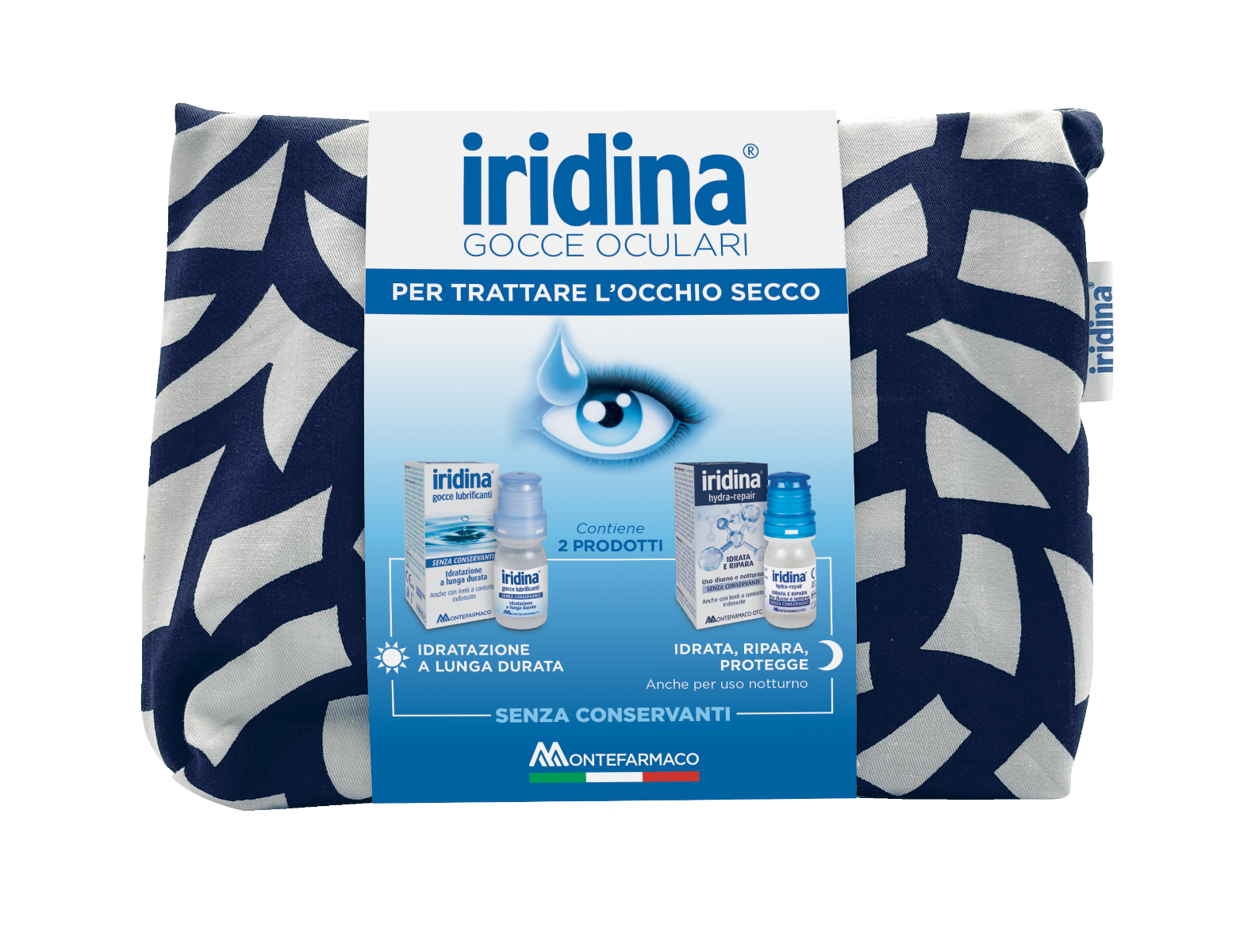 Iridina Gocce Oculari Lubrificanti 10ml + Hydra Repair 10ml + Pochette-3