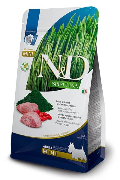 Farmina N&D Dog Mini Spirulina Lamb Per Cani Adulti 2kg-1