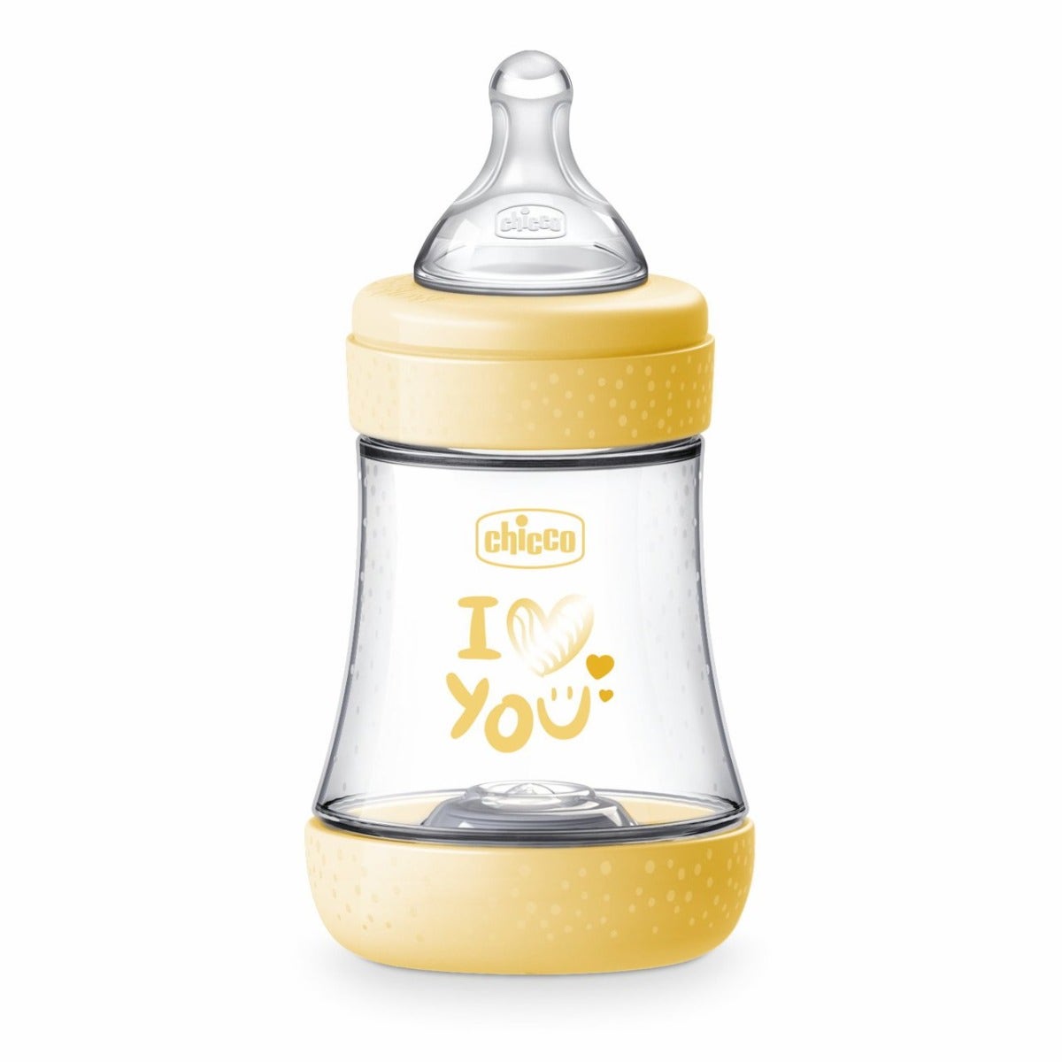 Chicco Biberon Neonato Perfect 5 Biberon Giallo Flusso Lento 150 ml 0Mesi+-5