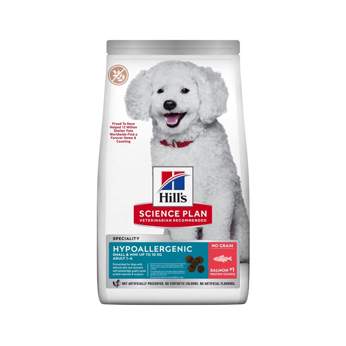 Hill's Science Plan Hypoallergenic Al Salmone Cibo Secco Cani Adulti Taglia Small Sacco 1,5kg-9