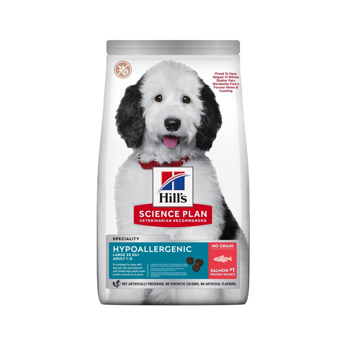Hill's Science Plan Hypoallergenic Al Salmone Cibo Secco Cani Adulti Taglia Grande Sacco 14kg-0