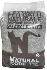 Natural Code Lettiera Bentonite Agglom. Carboni Attivi 10 L
