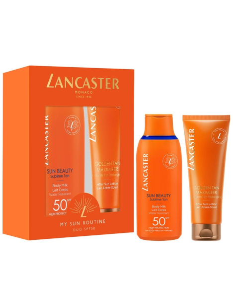 Lancaster Cofanetto Sun Latte Solare Corpo SPF50 175ml+ Lozione Doposole 125ml-2